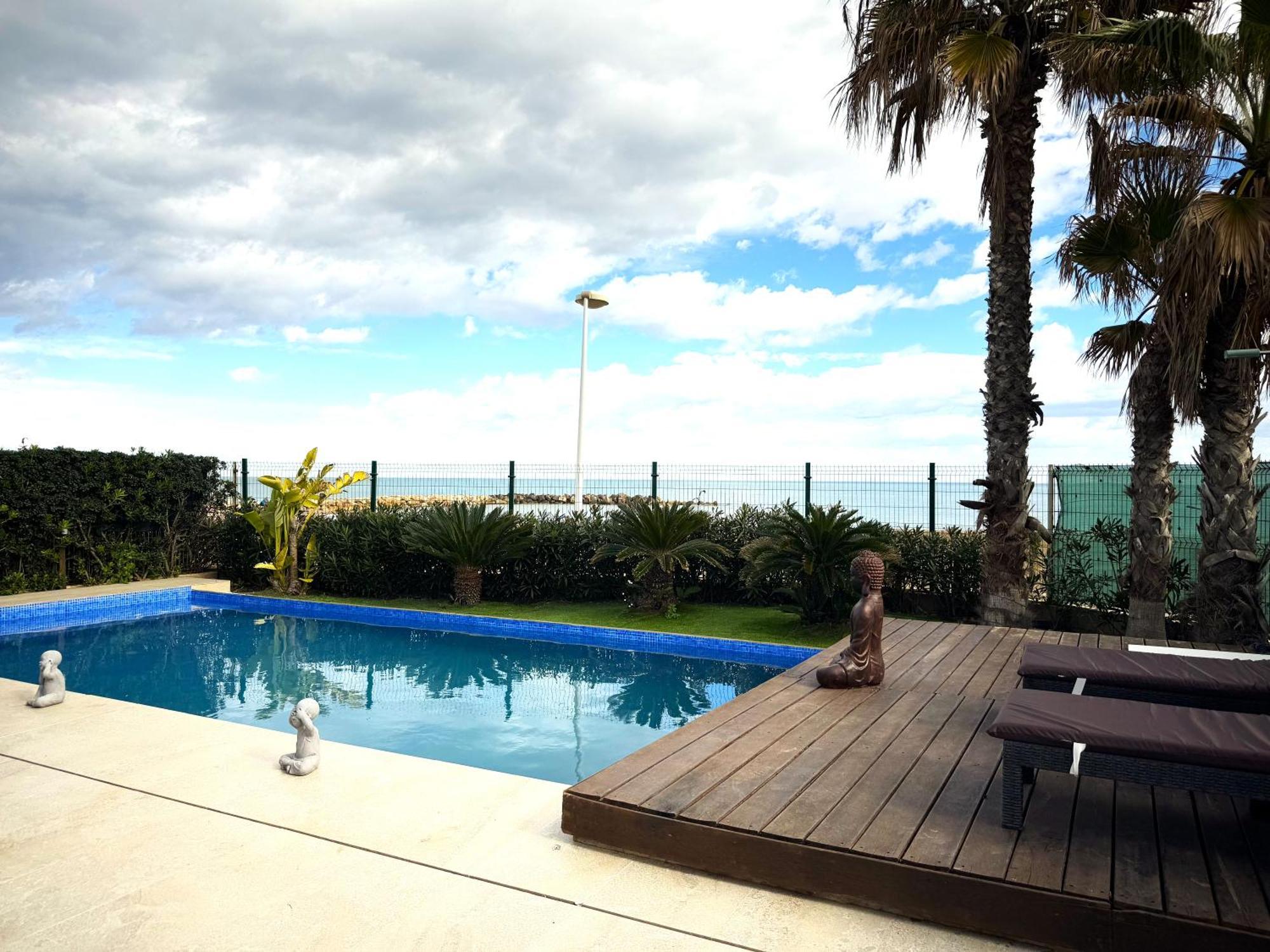 Casa Del Mar, Piscina Privada Frente Al Mar Villa Cullera Ngoại thất bức ảnh
